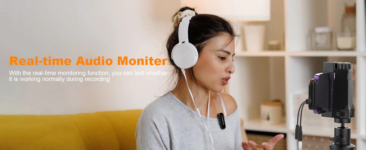 COMICA Vimo S 2.4G Dual-channel Mini Wireless Microphone-7