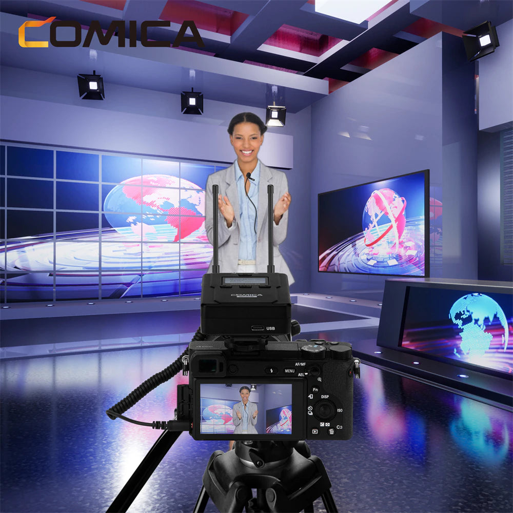 Comica -CVM-WM200 PRO UHF Metal Dual-channel Wireless Microphone-13