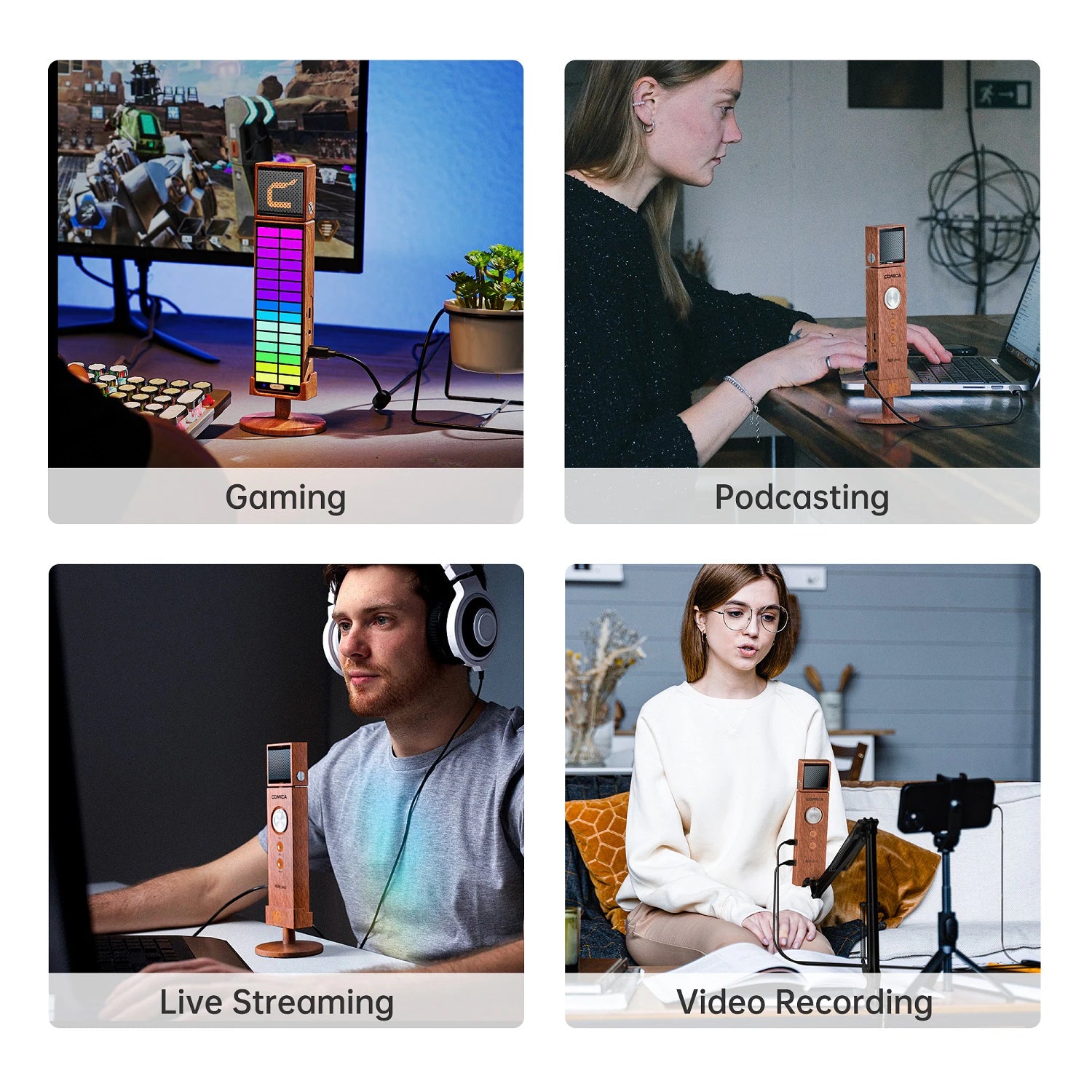 Comica RGB UMIC Cardioid Condenser USB Microphone -30