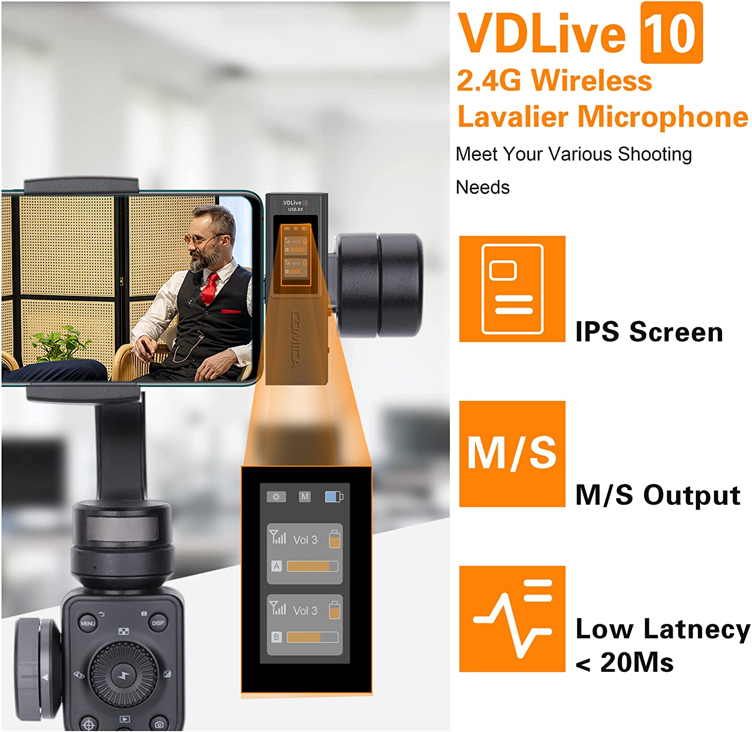 Comica VDLIVE 10 2.4G Dual Wireless Microphone