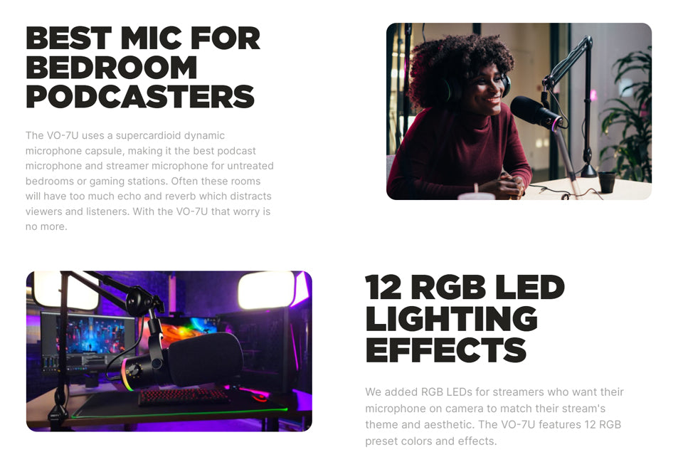 Deity VO-7U USB Digital Dynamic Microphone For Self-Media