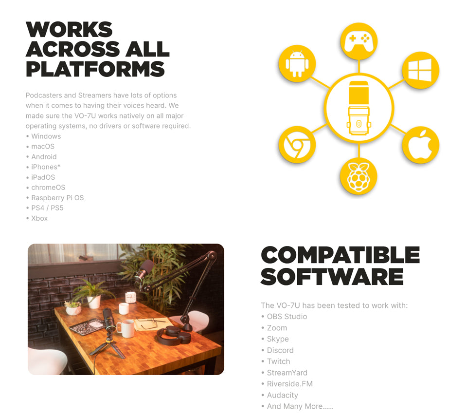 Deity VO-7U USB Digital Dynamic Microphone For Self-Media