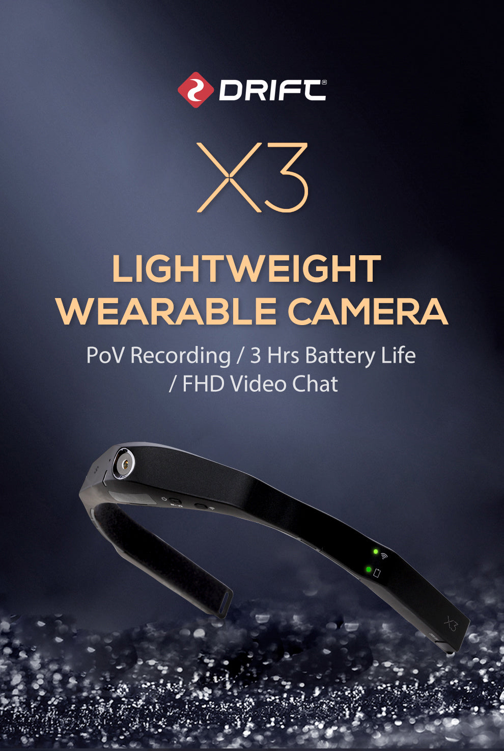 Drift Ghost X3 Head-Mounted Helmet Action Camera