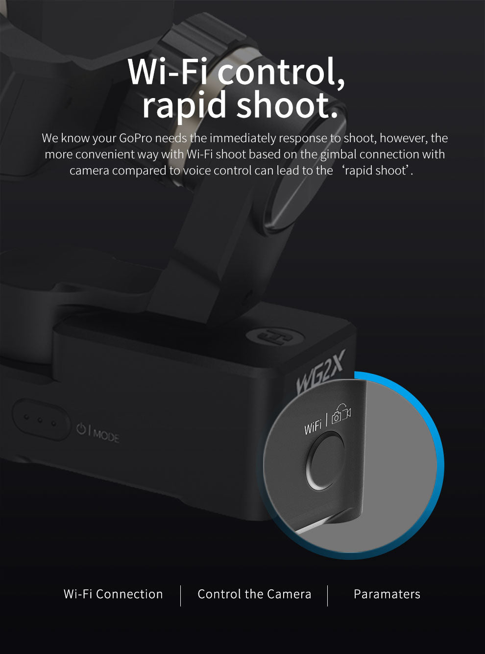 Feiyu WG2X Wearable Action Camera For GoPro