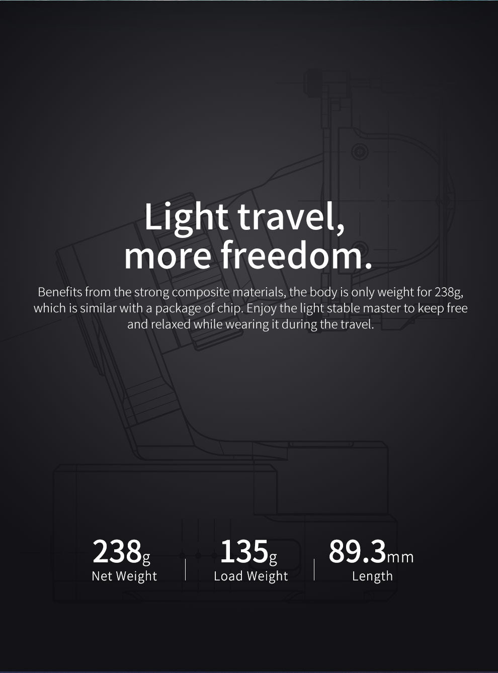 Feiyu WG2X Wearable Action Camera For GoPro