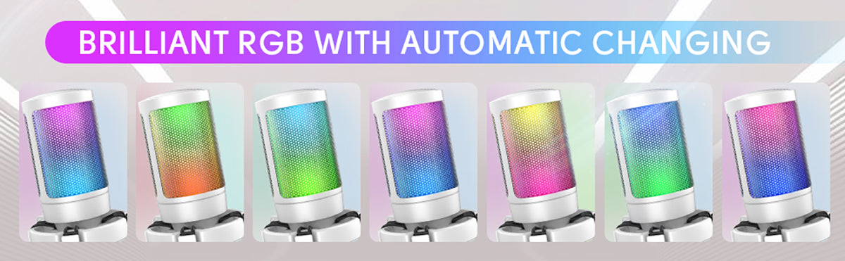 RGB Streaming Podcasting Mic