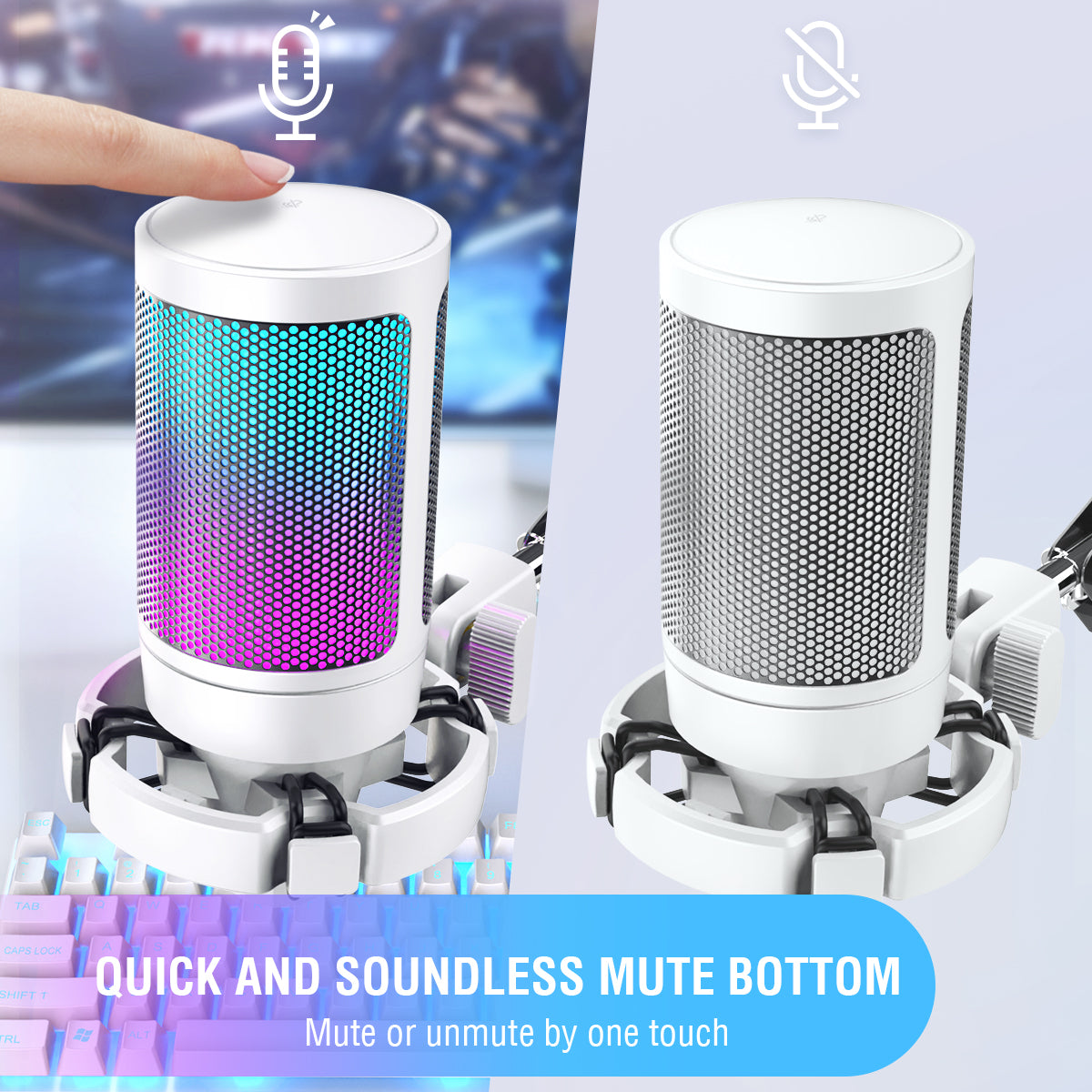 RGB Streaming Podcasting Mic