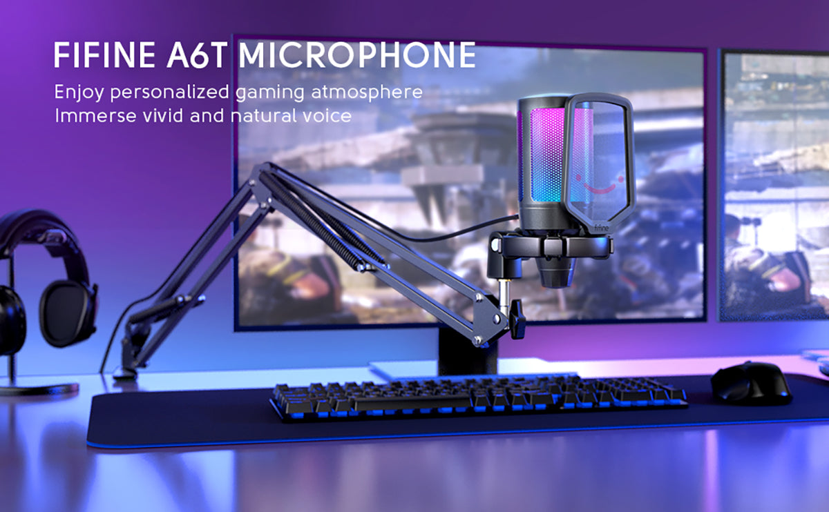 FIFINE A6T USB Gaming Microphone Kit For PC,PS4/5 – vlogsfan