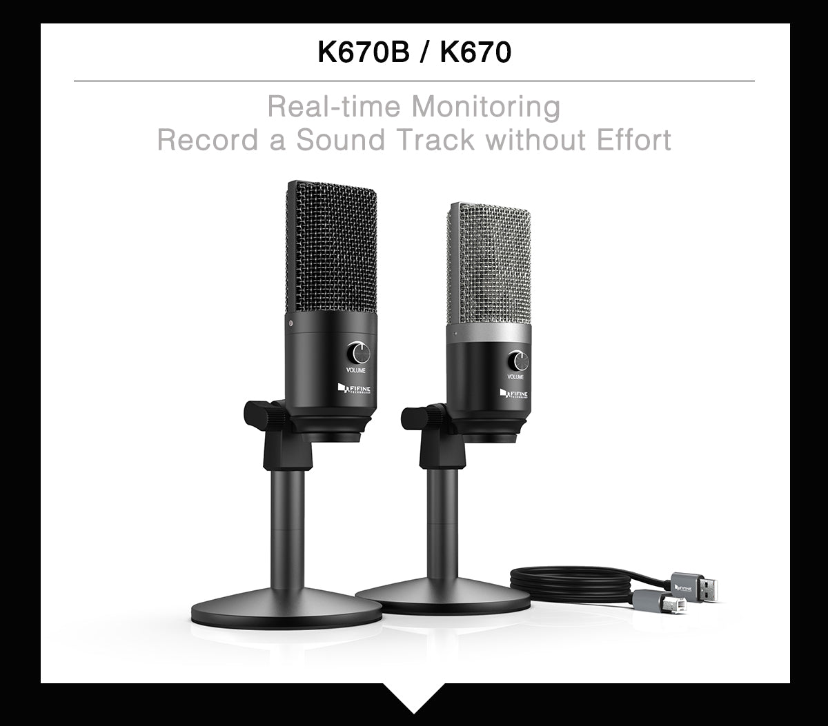 FIFINE K670 USB Microphone for Youtube Skype