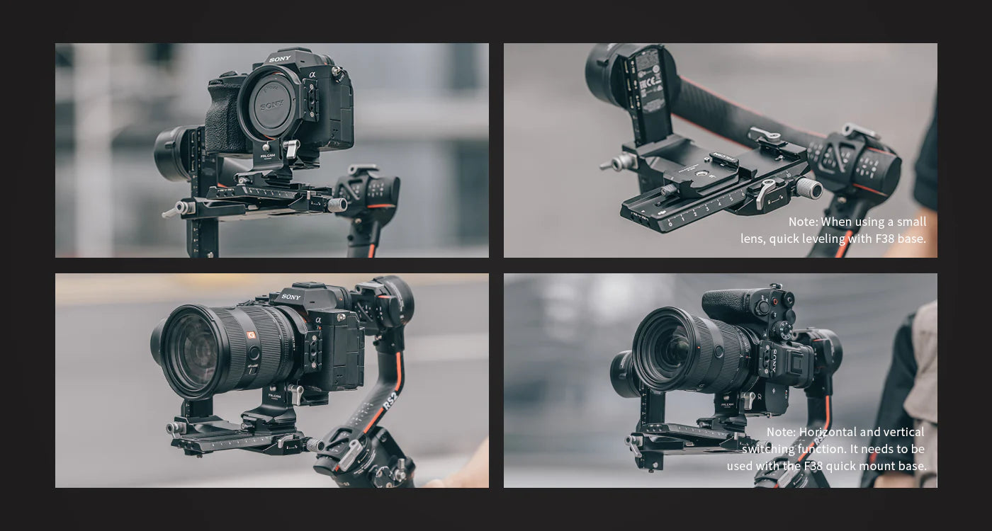 Falcam F22 & F38 & F50 Horizontal-To-Vertical Mount Plate Kit 3304 -17