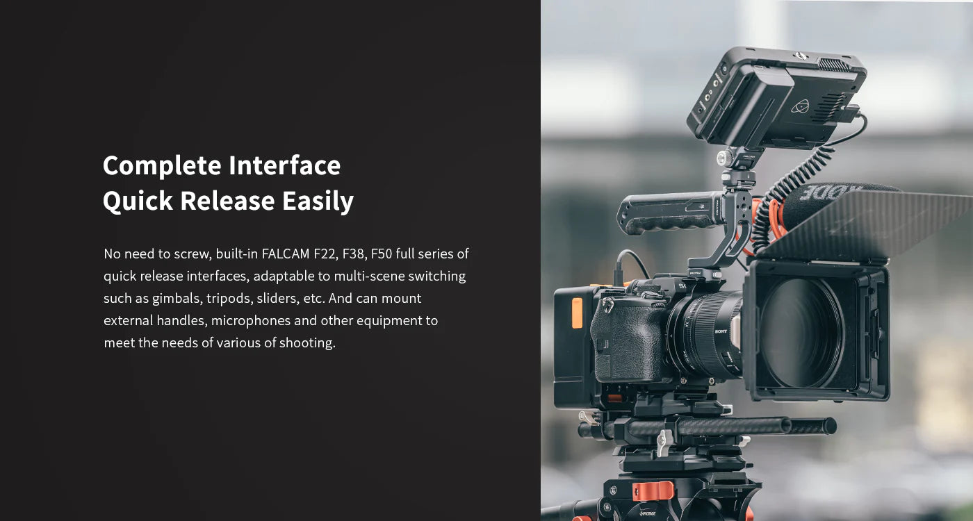 Falcam F22 & F38 & F50 Horizontal-To-Vertical Mount Plate Kit 3304 -18