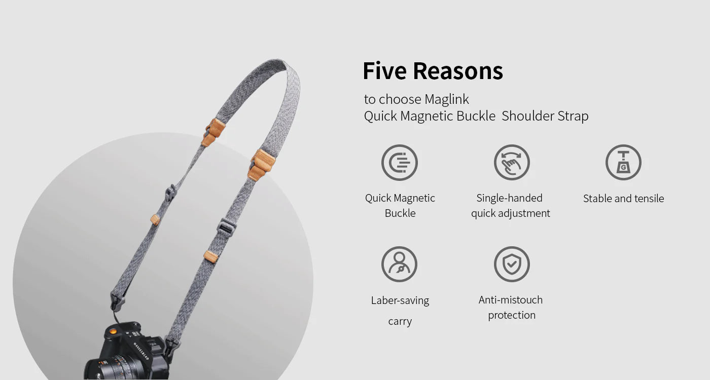 Falcam Maglink Schultergurt mit Schnellverschluss und Magnetverschluss, Classic 3144-8