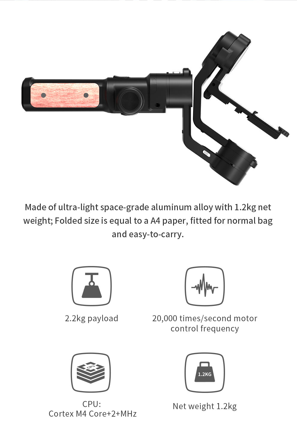 Feiyu AK2000S 3-Axis Control Handheld Stabilized Gimbal