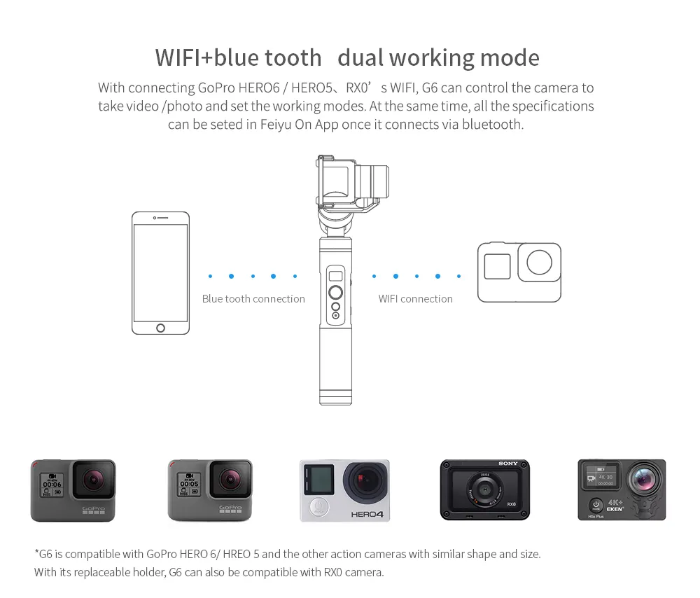 Feiyu G6 Brushless Handheld Stabilizing Gimbal