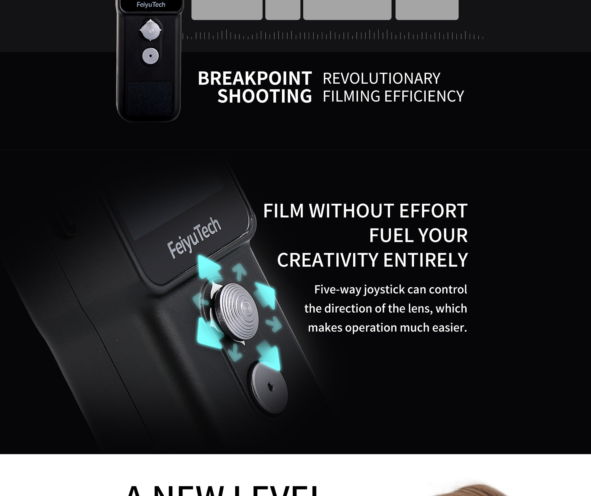 Feiyu Pocket 2 Gimbal Action Ca​mera 4K Sports Camera