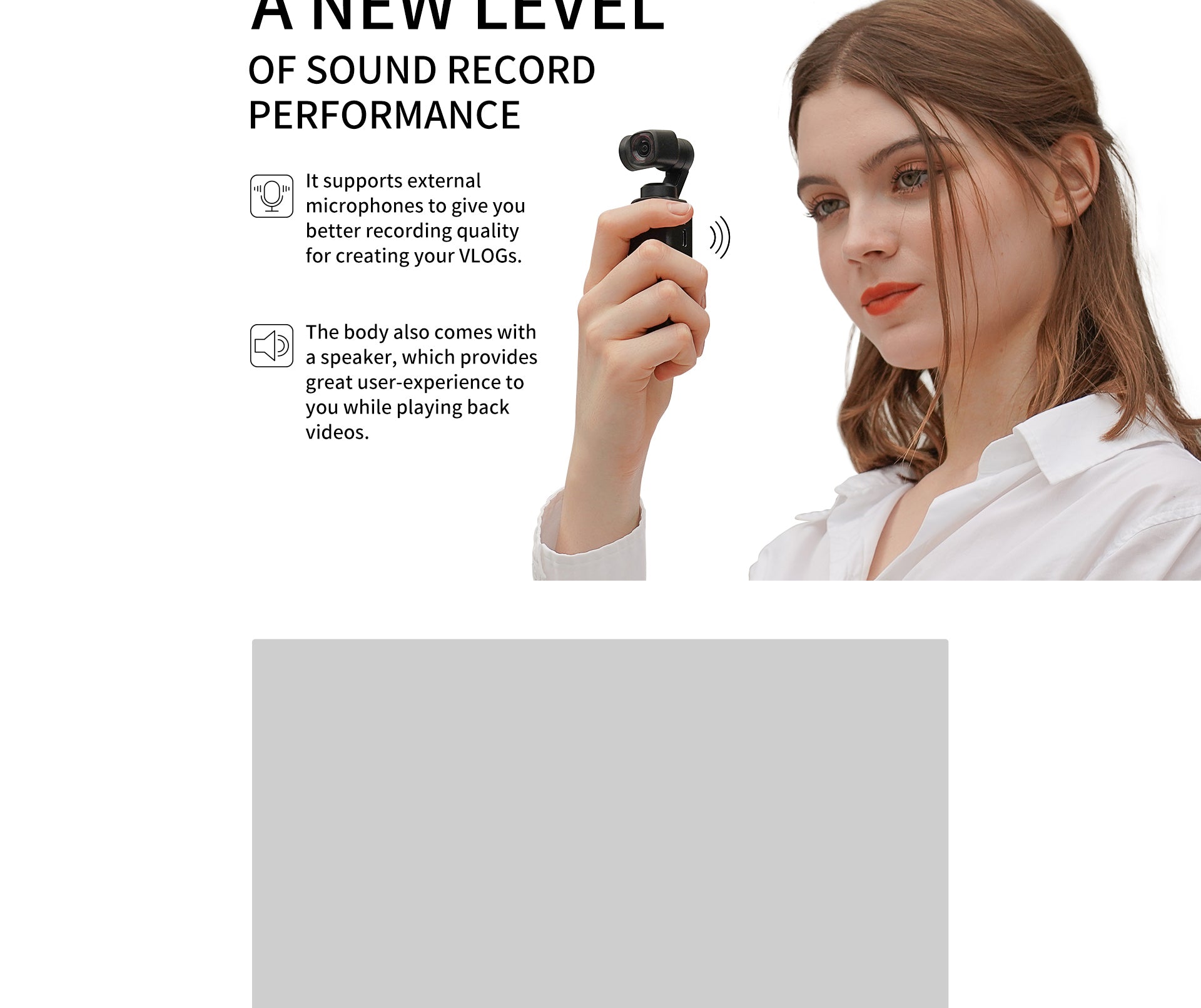 Feiyu Pocket 2 Gimbal Action Camera 4K Sports Camera