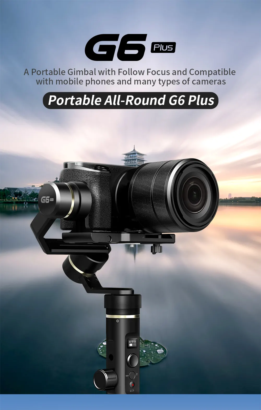 Feiyu G6 Plus 3 Axis Wi-Fi Control Gimbal for Mirrorless Camera