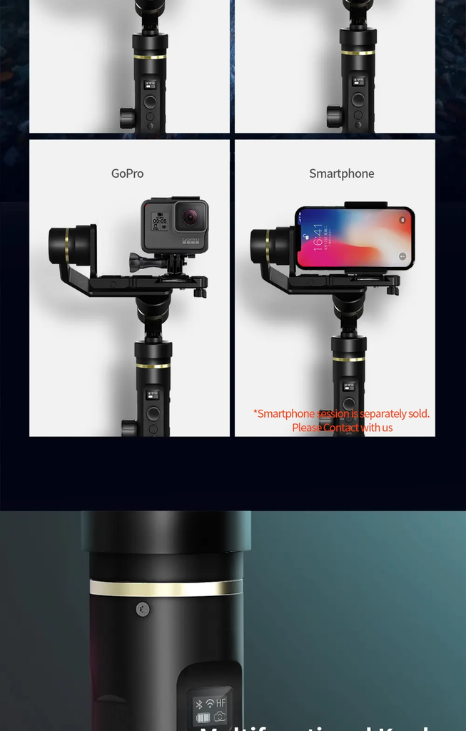 Feiyu G6 Plus 3 Axis Wi-Fi Control Gimbal for Mirrorless Camera