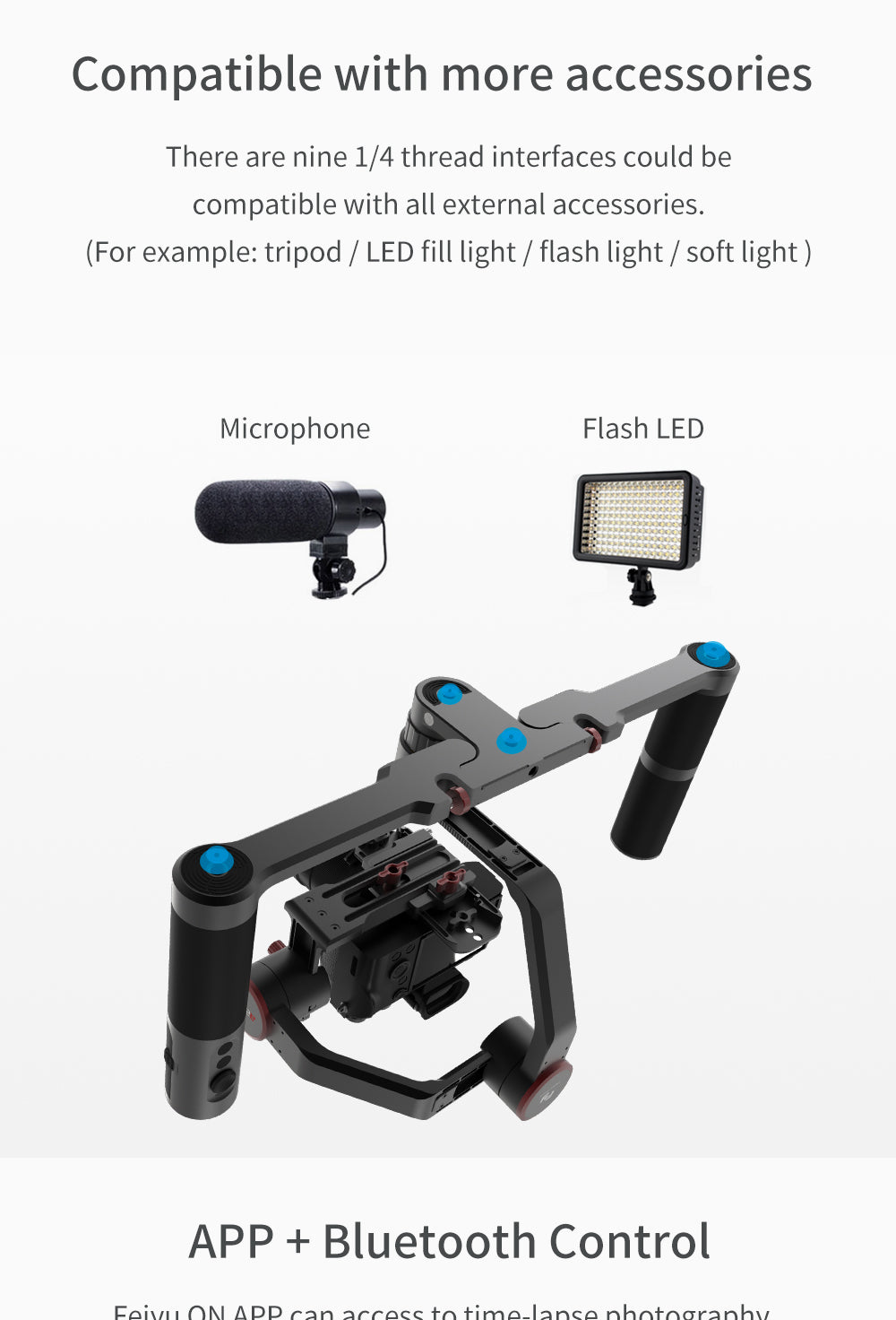 Feiyu A2000 3-Axis DSLR Camera Gimbal Stabilizer