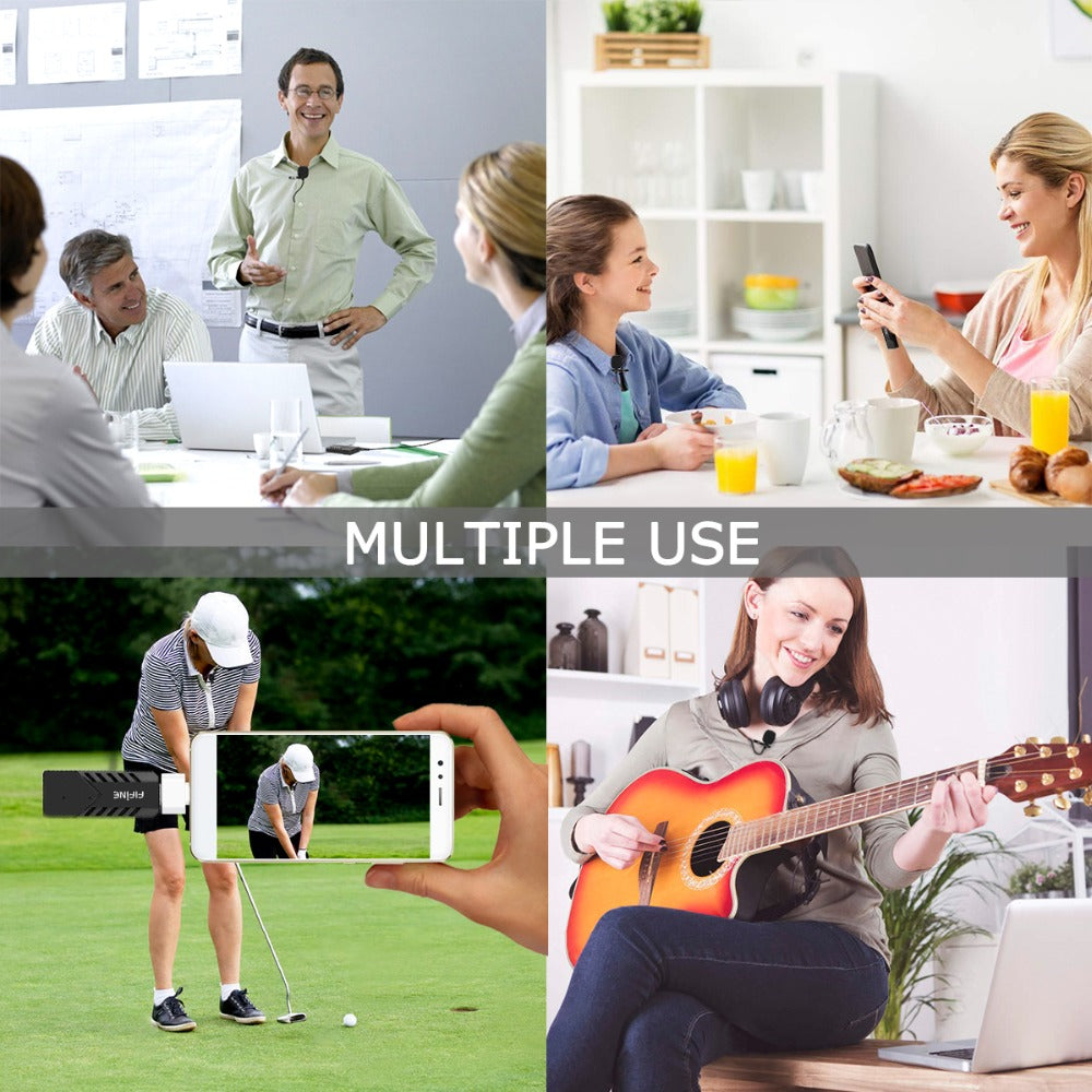 Fifine 031B Wireless Lavalier Microphone