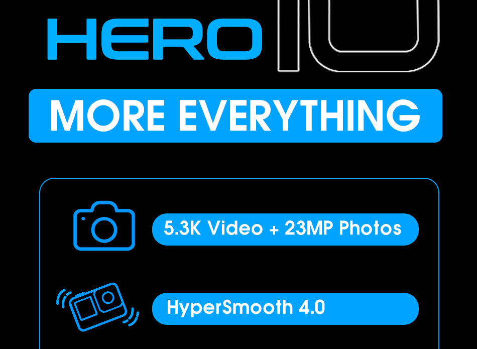 GoPro HERO 10 Black 5.3K 60FPS 4K 120FPS Action Camera