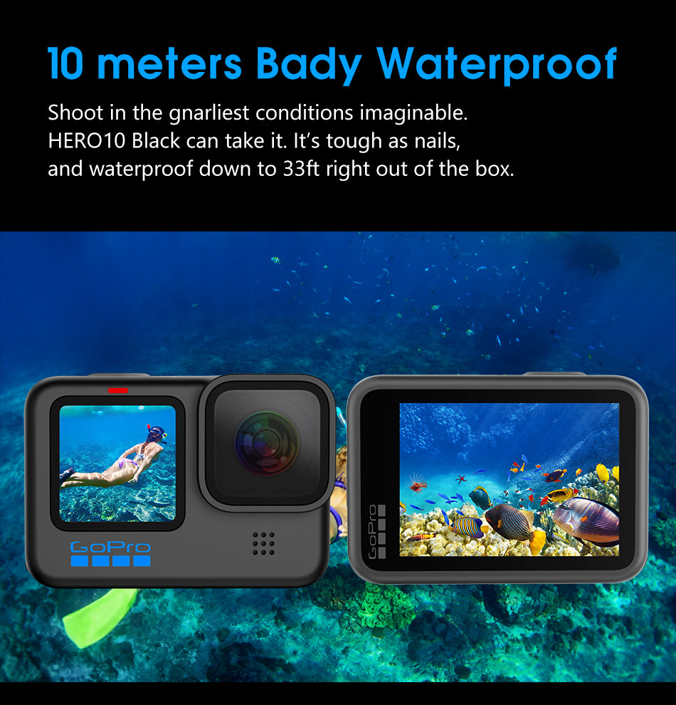 GoPro HERO 10 Black 5.3K 60FPS 4K 120FPS Action Camera