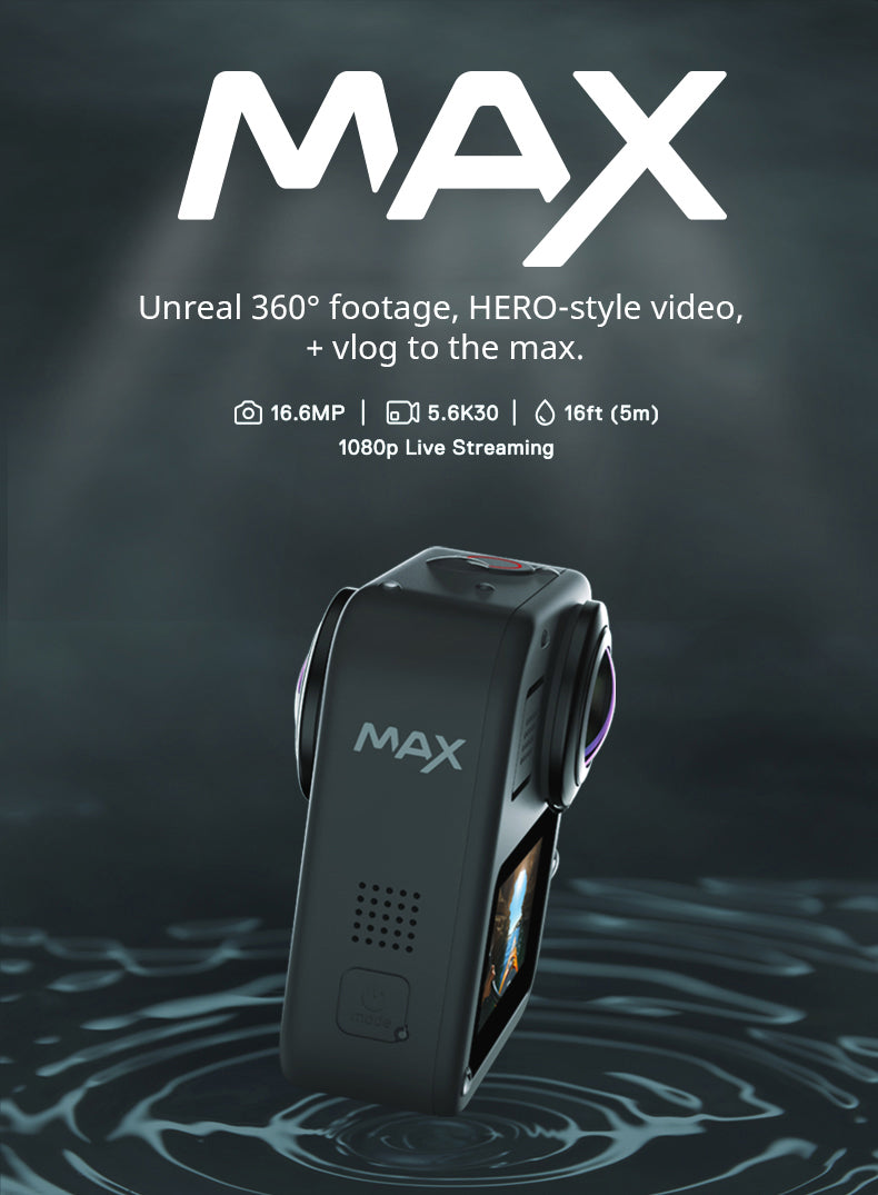 New GoPro MAX 360 Action Camera with Touch Screen