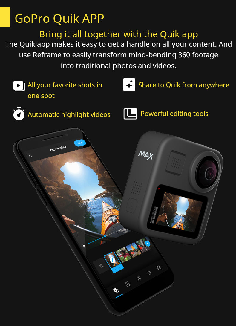 New GoPro MAX 360 Action Camera with Touch Screen