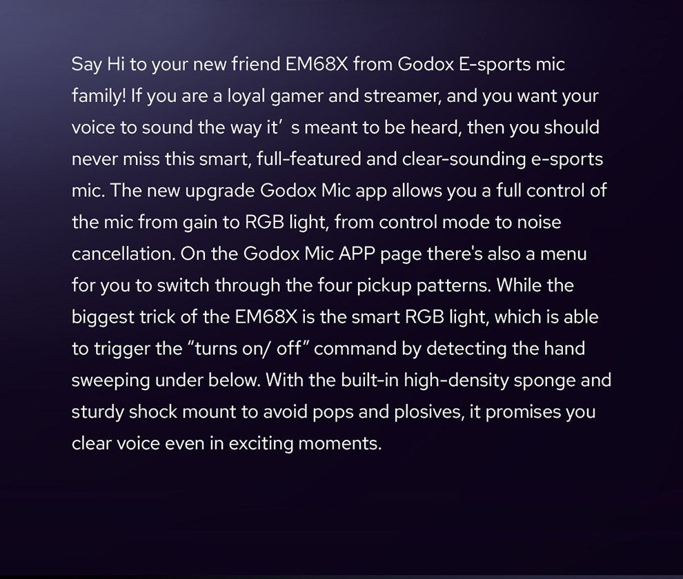 Godox-EM68X-RGB-USB-Condenser-Micophone-E-sports-Cardioid-12