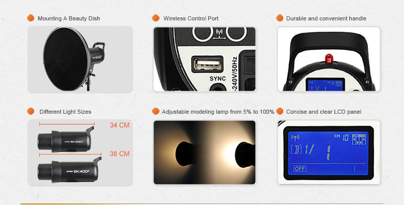 Godox SK300II SK400II professional studio strobe-4