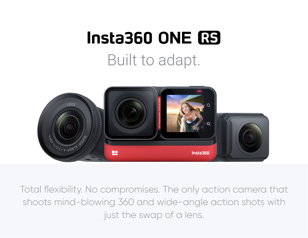 Insta360 ONE RS Waterproof 4K 60fps Action Camera