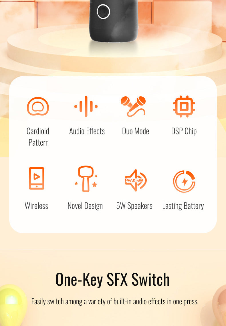 Takstar H1 All-in-one Karaoke Microphone