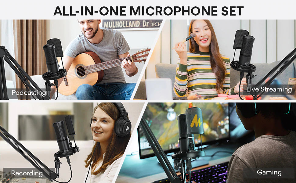 MAONO USB Microphone Professional Condenser PM461-6