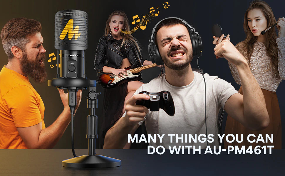 MAONO USB Microphone Professional Condenser PM461-8