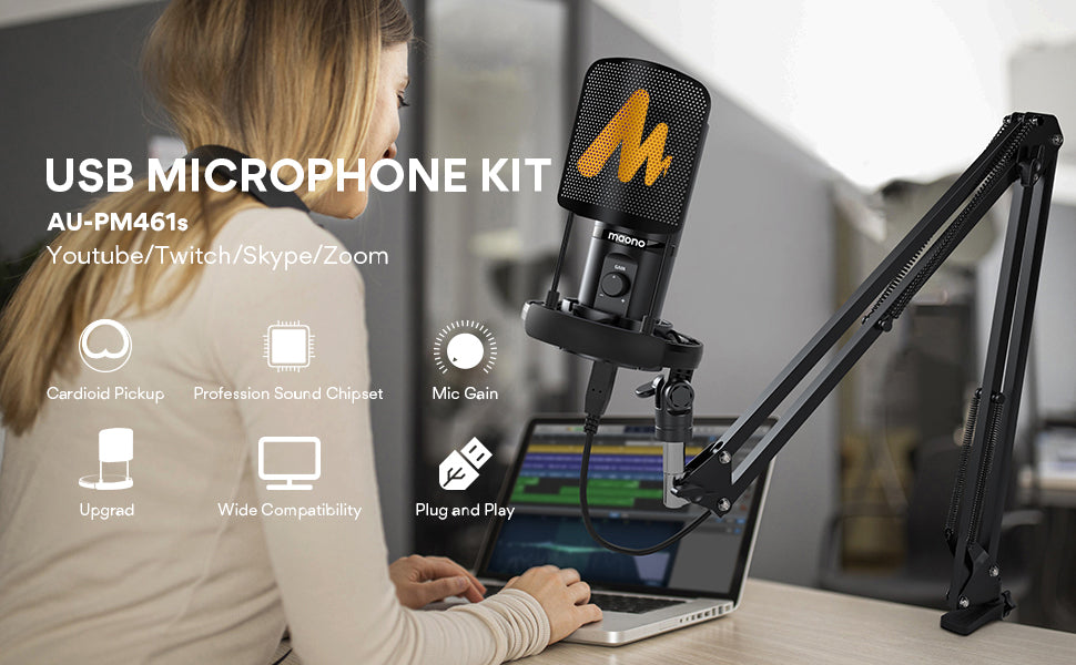 MAONO PM461 USB Professional Condenser Microphone