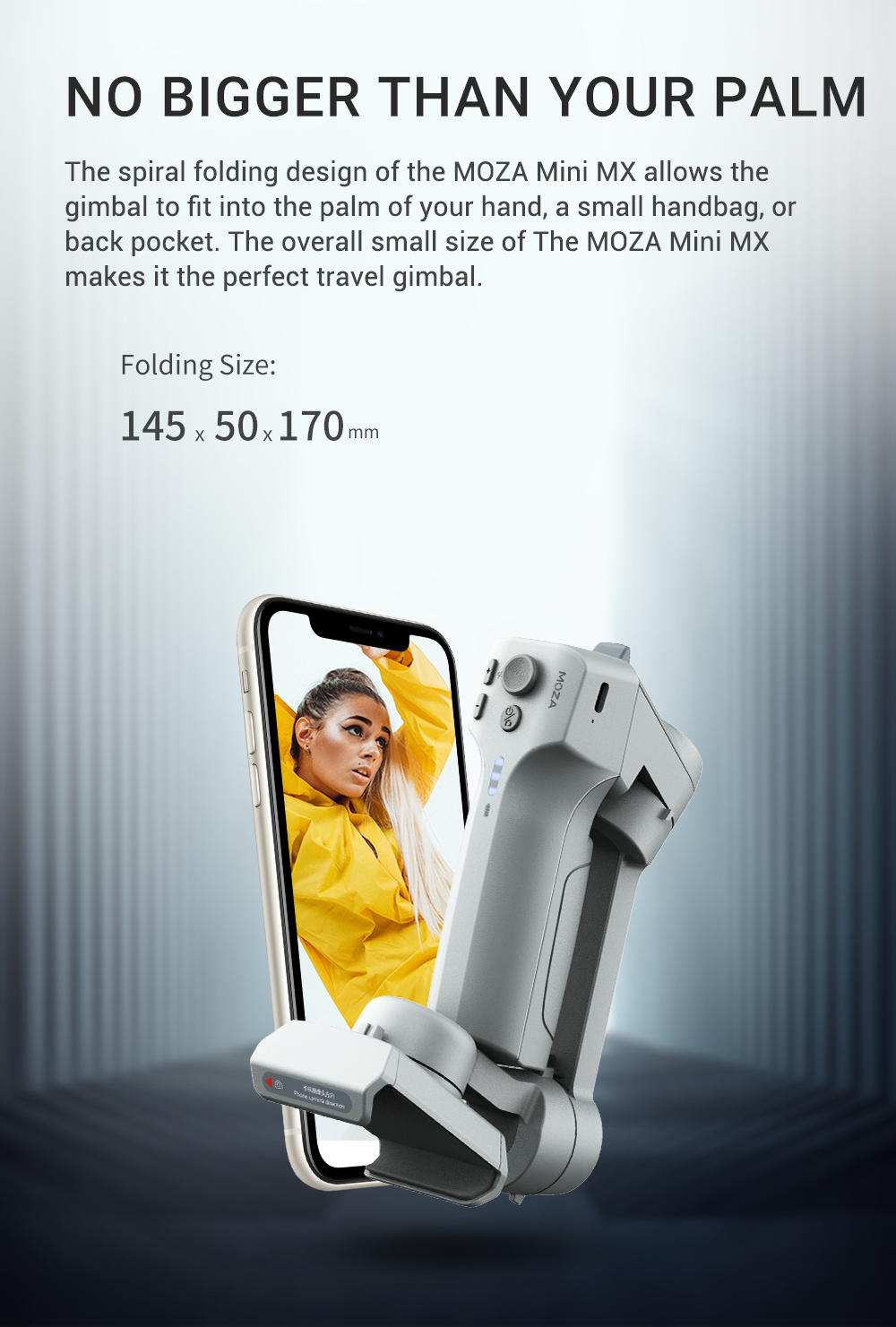 Moza Mini MX 3-Axis Smartphone Handheld Gimbal Stabilizer Selfie Stick
