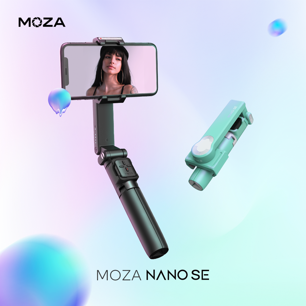 MOZA NANO SE Smartphone Selfie Stick Gimbal for Vlogging