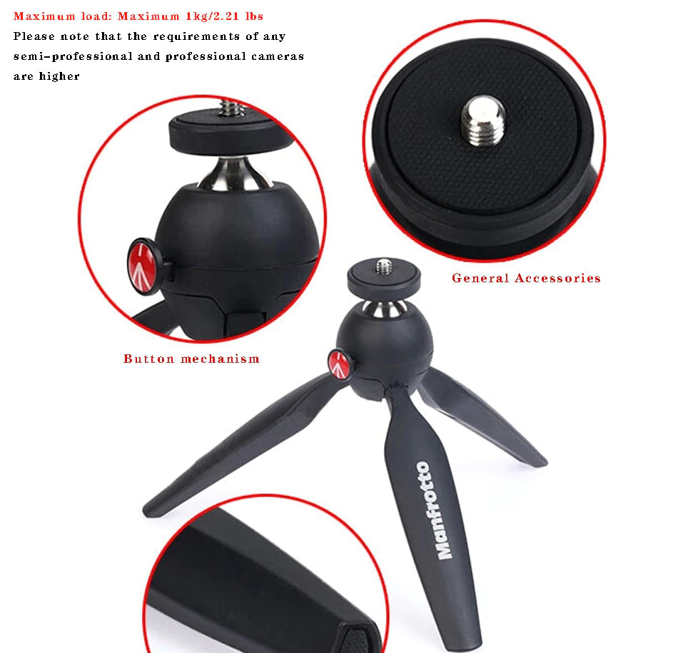 Manfrotto MTPIXI-B PIXI Mini Tripod-2