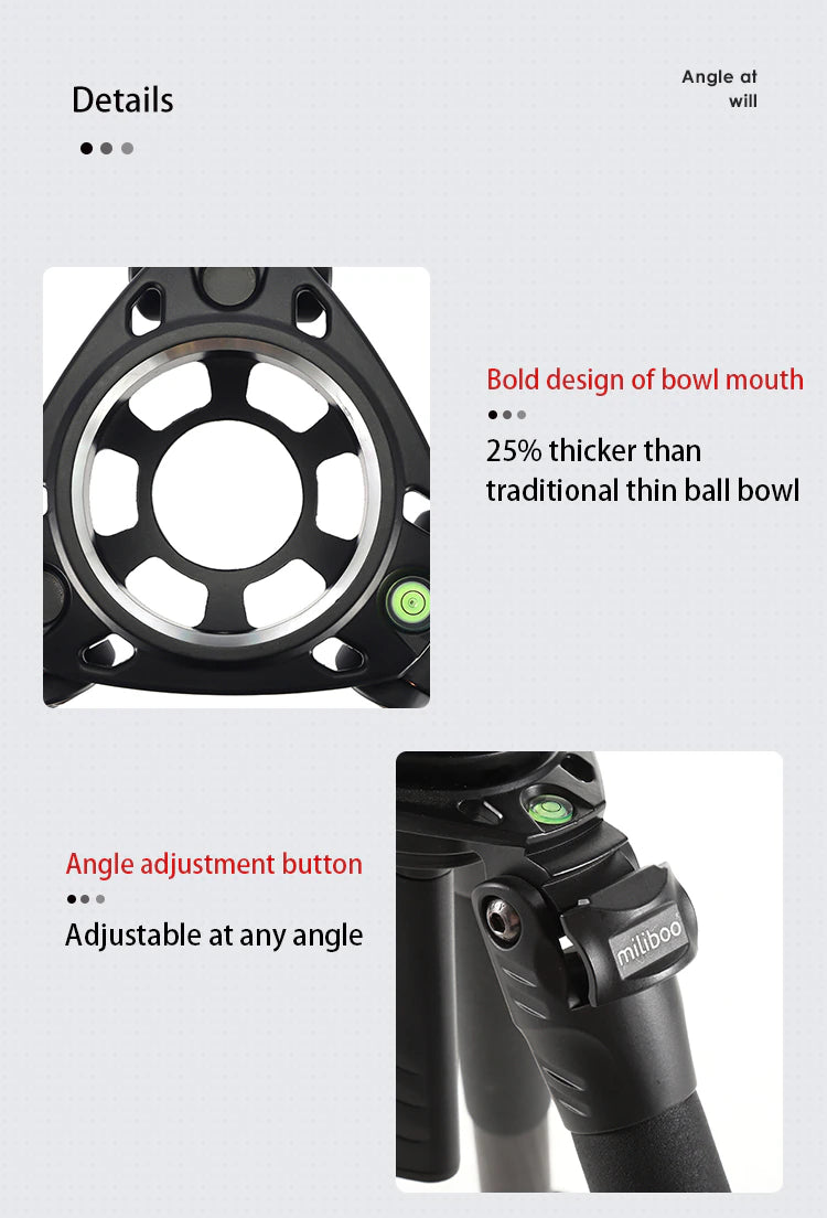 Miliboo Tower series T34 Stable professional tripod-12