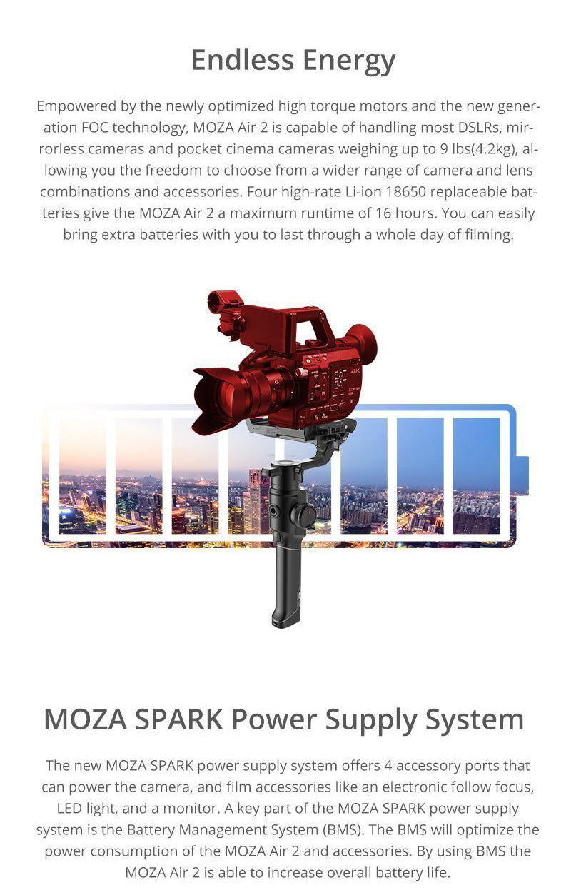 Moza Air 2 Handheld 3 Axis Gimbal Stabilizer