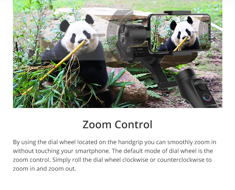 Moza Mini-mi 3-axis Smartphone Gimbal Stabilizer With Wireless Charging