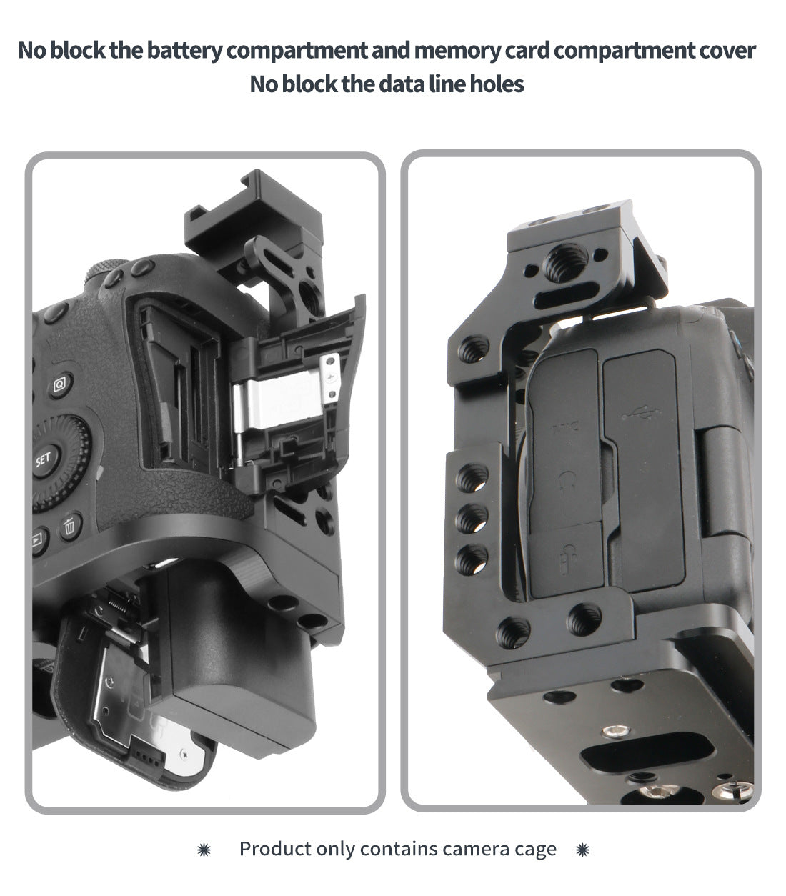 Feichao Camera Cage Rig for Canon EOS R5 R6