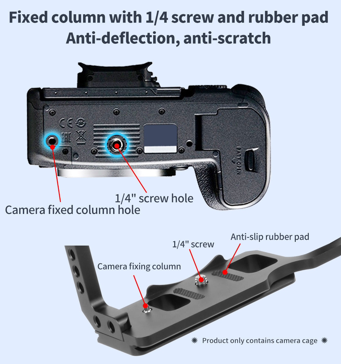 Feichao Camera Cage Rig for Canon EOS R5 R6
