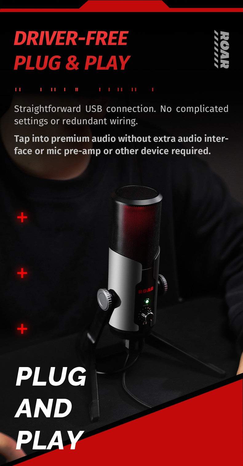 Liberty Gamer ROAR USB Condenser Microphone