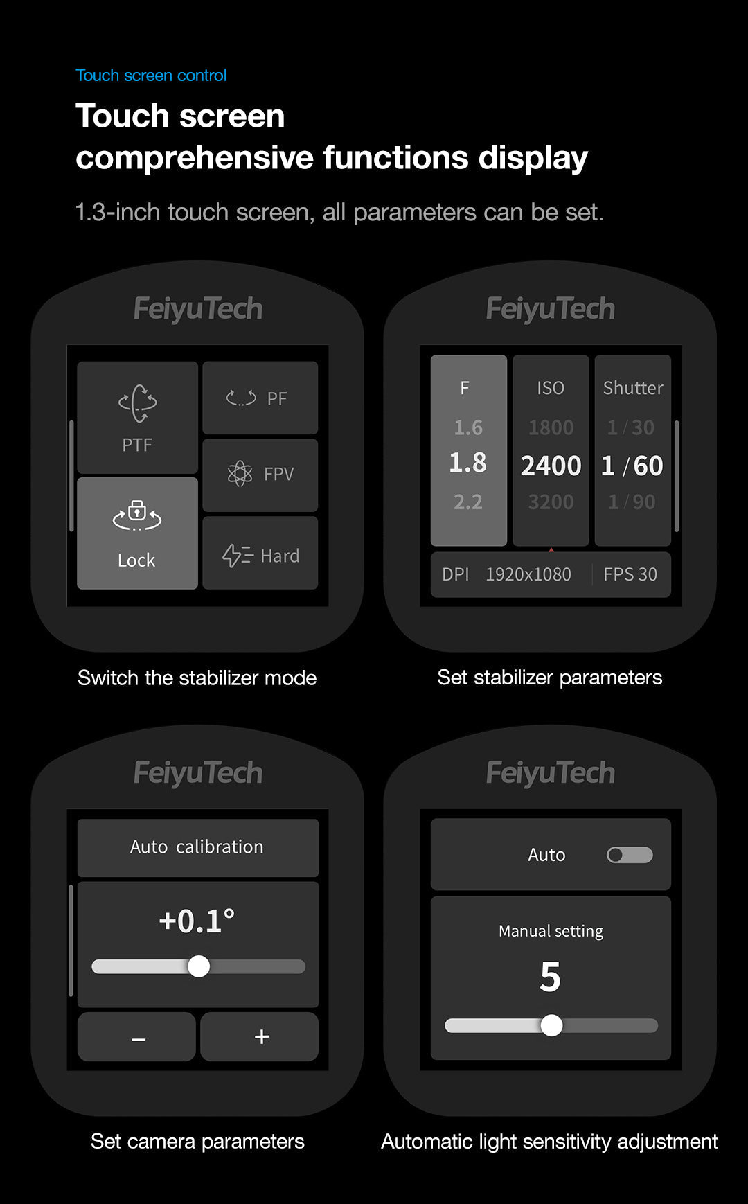 Feiyu SCORP 3 Axis Handheld Gimbal Stabilizer for DSLR Mirrorless Camera