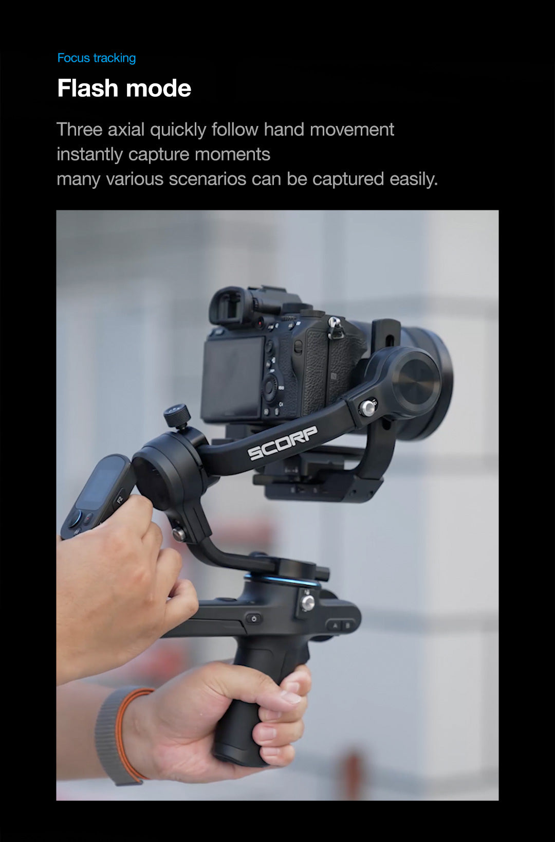 Feiyu SCORP 3 Axis Handheld Gimbal Stabilizer for DSLR Mirrorless Camera