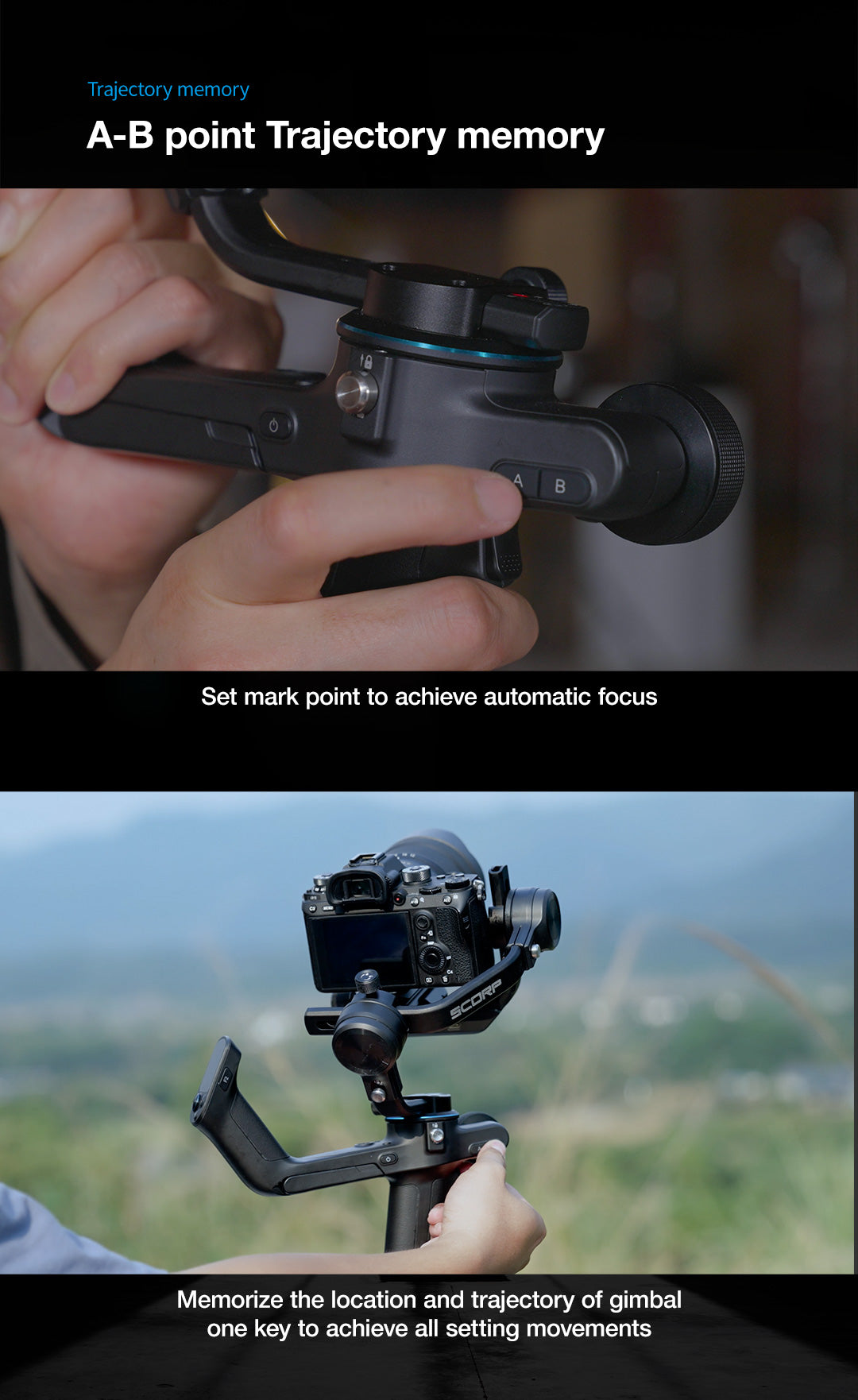 Feiyu SCORP 3 Axis Handheld Gimbal Stabilizer for DSLR Mirrorless Camera