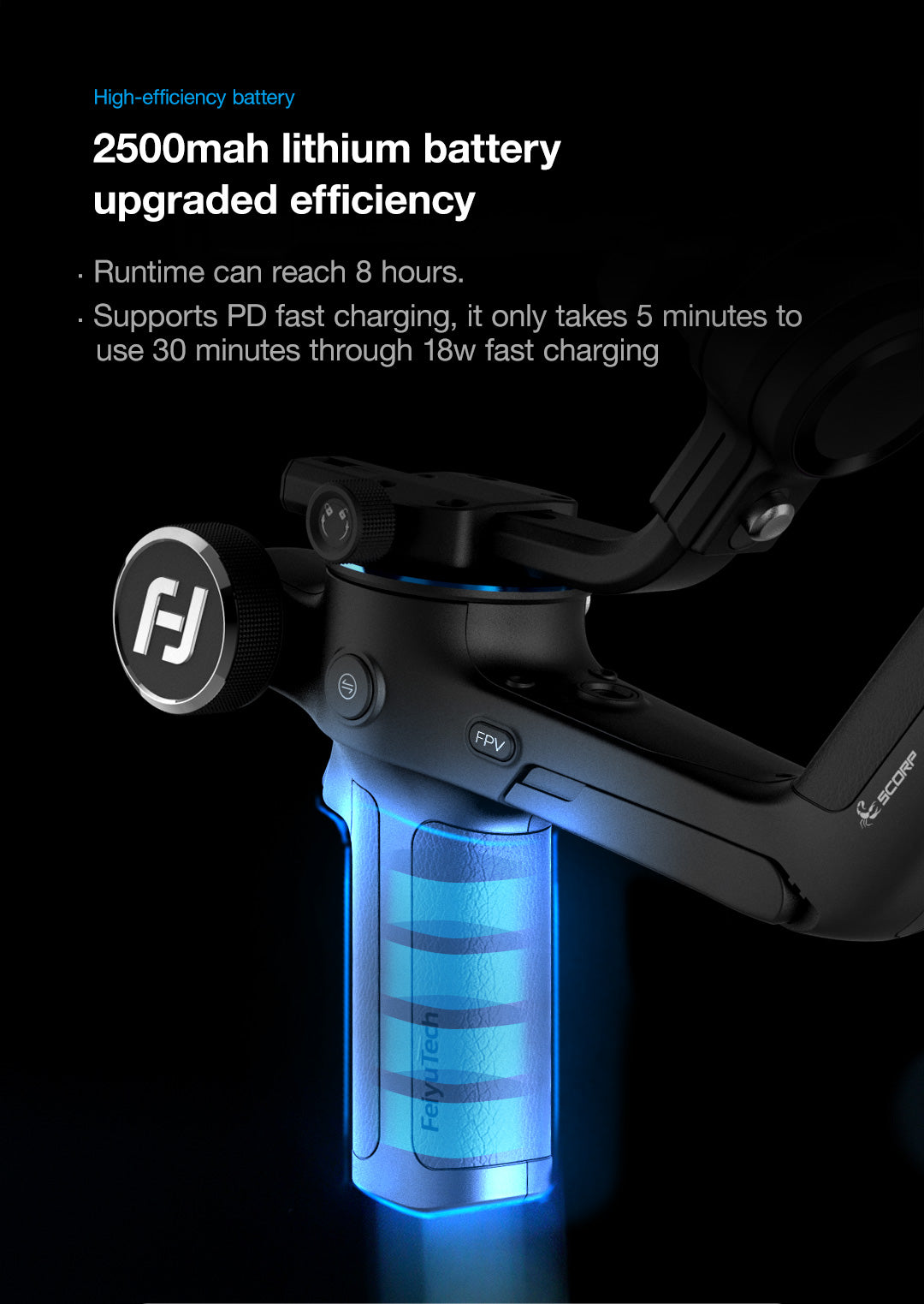 Feiyu SCORP 3 Axis Handheld Gimbal Stabilizer for DSLR Mirrorless Camera