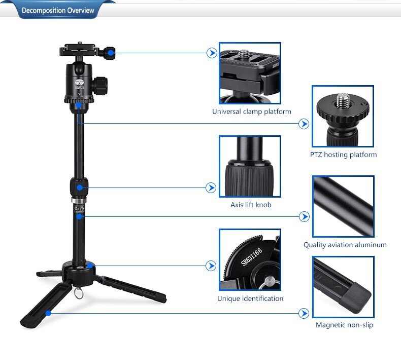 SIRUI-3T-35-TableTop-Tripod-Camera-Tripod-33
