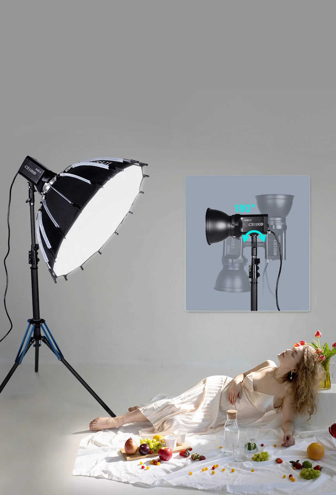 SIRUI 100W LED Monolight CS100 Daylight CS100B Bi-Color-14